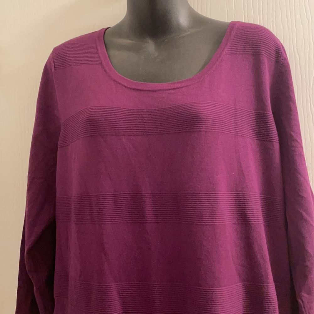 (2X) Worthington Plus Size Sweater Dress - Picture 4 of 5
